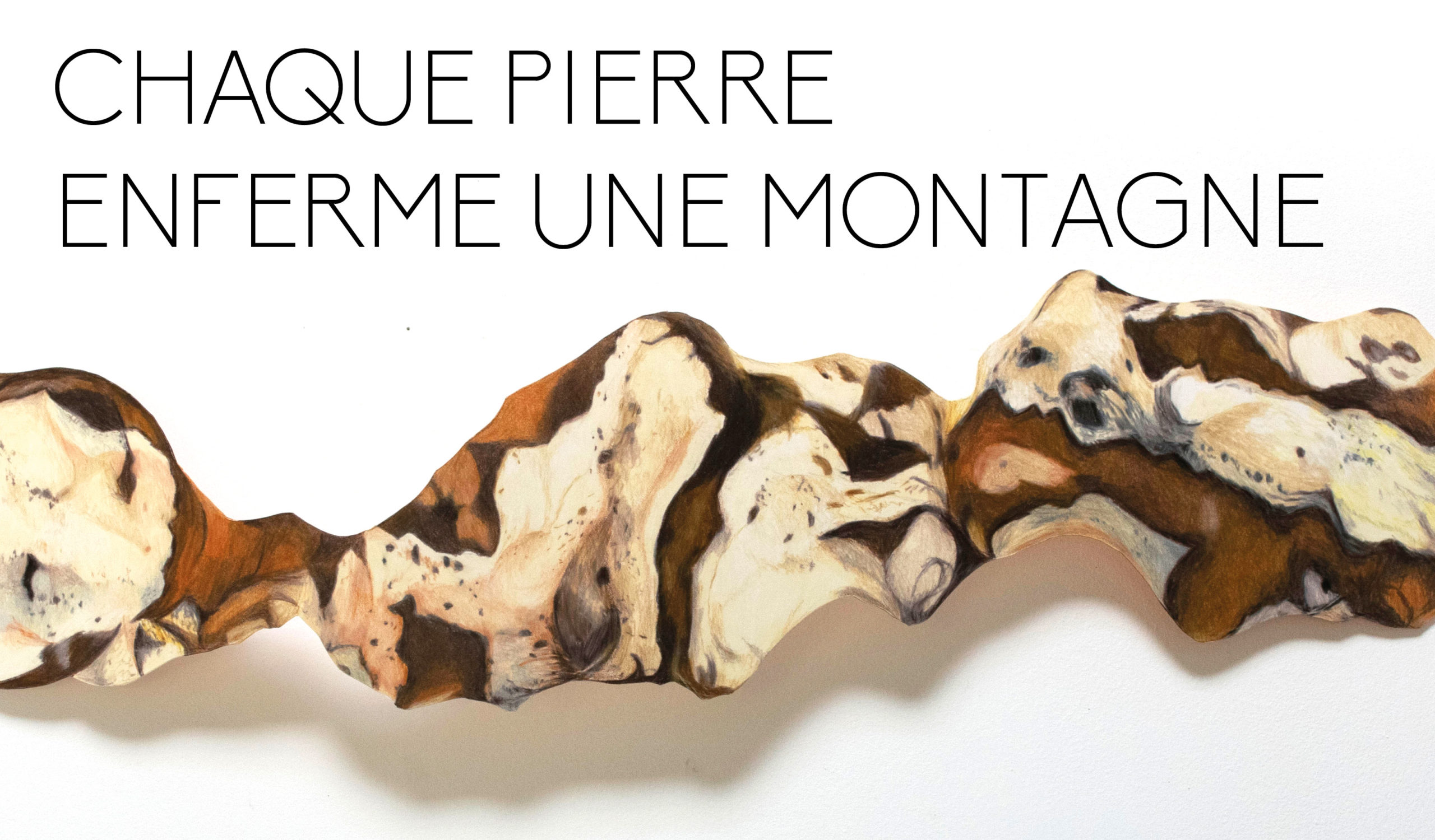 CHAQUE PIERRE ENFERME UNE MONTAGNE